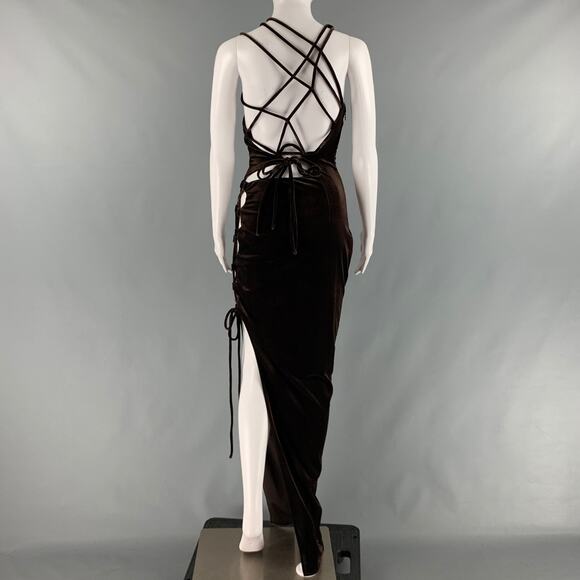 MONSE Size 2 Brown Polyester Blend Gown - Picture 4 of 8